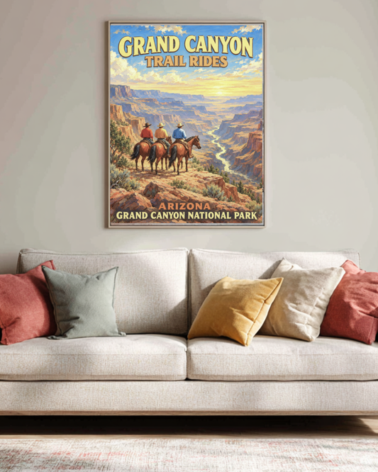 Grand Canyon Trail Rides| Prints, Canvas, Wood, or Metal Art