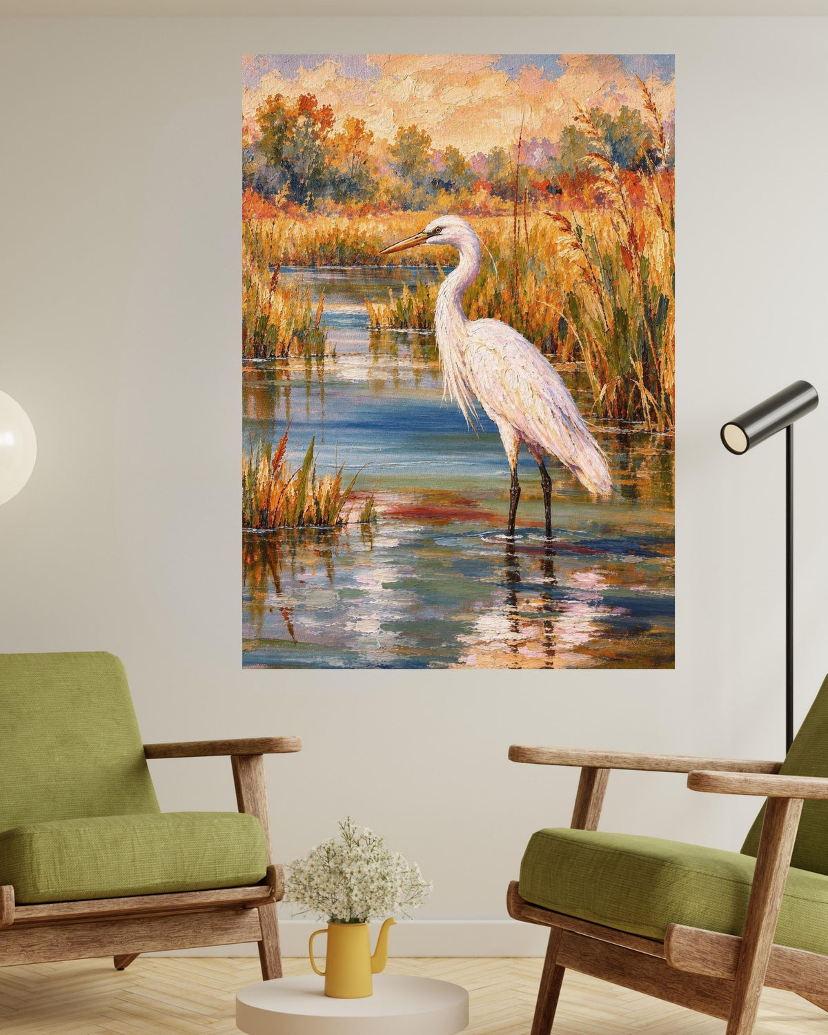 Glory Egret| Birds. Prints, Canvas, Wood, or Metal Art