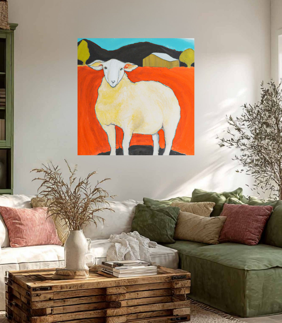 My Prize Sheep| Farm Harvest| Prints, Canvas, Wood, or Metal Art