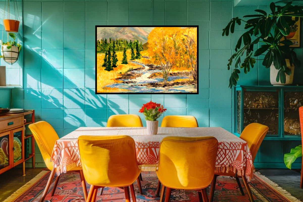Colorado Morning | Rocky Mountain Landscape | Print of Original Teresa Johnson Painting| Giclee Paper- Wood- Metal- Canvas