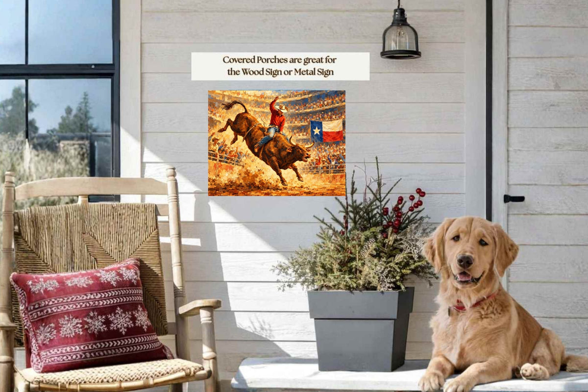 Bull Riding Rodeo Houston| Prints, Canvas, Wood, or Metal Art