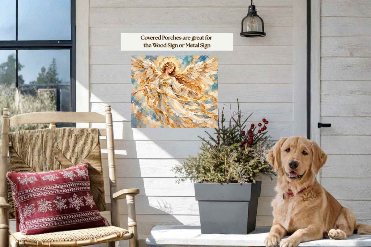 Heavens Golden Messenger | Angel Art | Prints Canvas Wood Or Metal Art