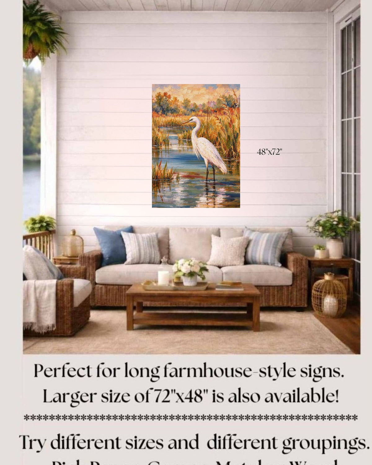 Glory Egret| Birds. Prints, Canvas, Wood, or Metal Art