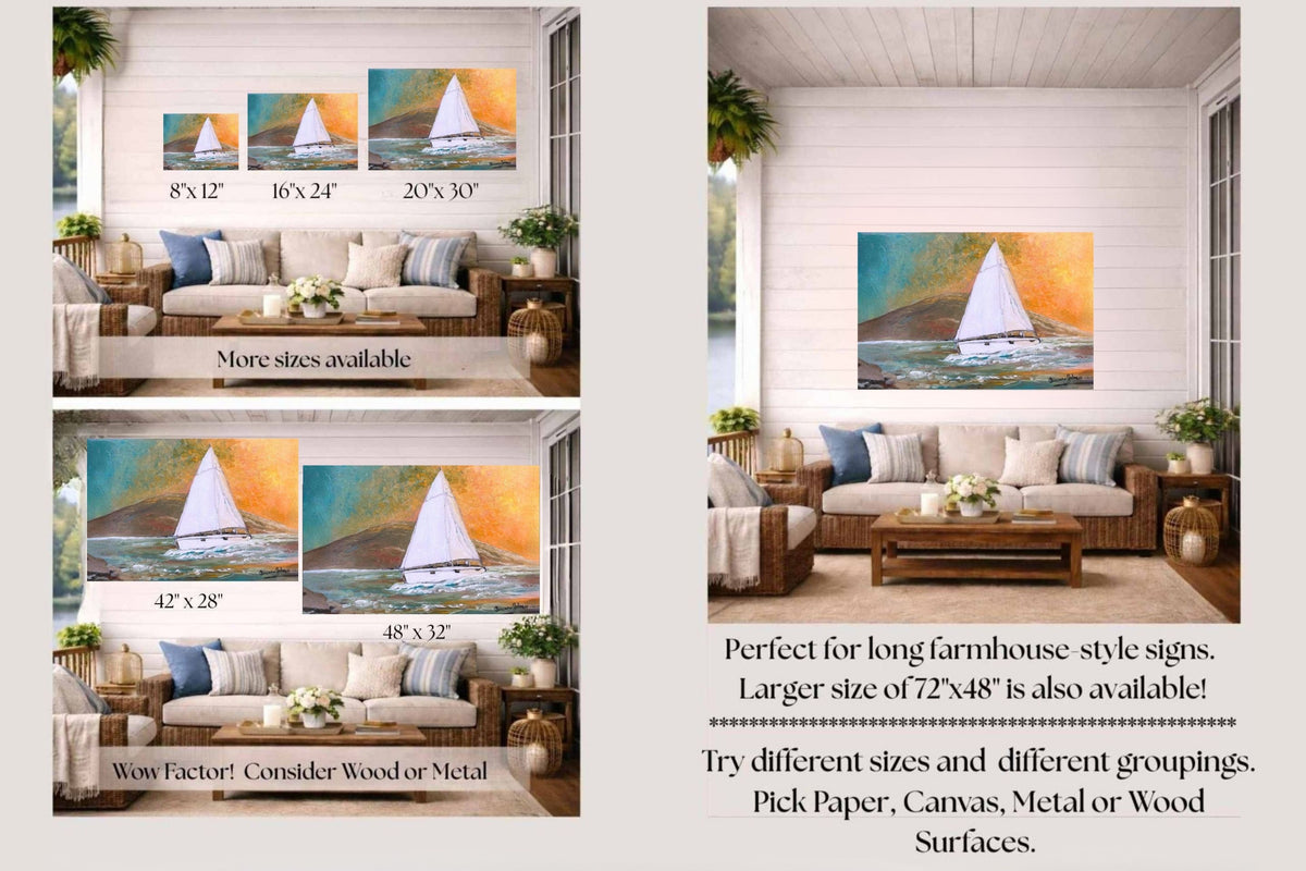 Evening Passage | Print of Teresa Johnson Original | Giclee Paper - Wood - Metal - Canvas