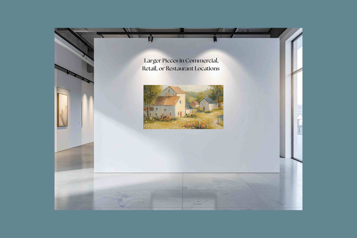 Tuscan Village Farmhouse – Impressionist Italian Country Painting, European Farmhouse Wall Art, Giclée on Canvas, Wood, Metal & Fine Art Paper