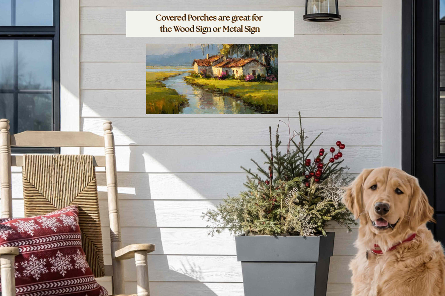 Spanish Moss Cottage – Impressionist Lowcountry Marsh Painting, Southern Coastal Wall Art, Giclée on Canvas, Wood, Metal & Fine Art Paper