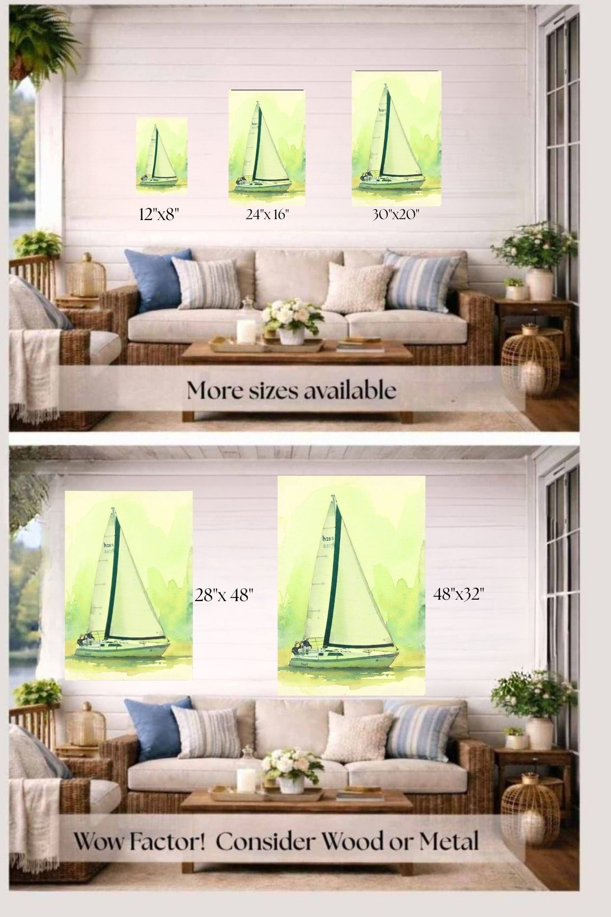 Sailing Boat Race| Water Sports Art| Giclee Paper- Wood- Metal- Canvas
