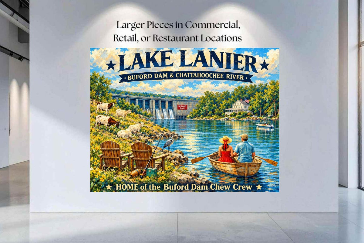 Lake Lanier Home of the Buford Chew Crew| Lake Living| Prints, Canvas, Wood, or Metal Art