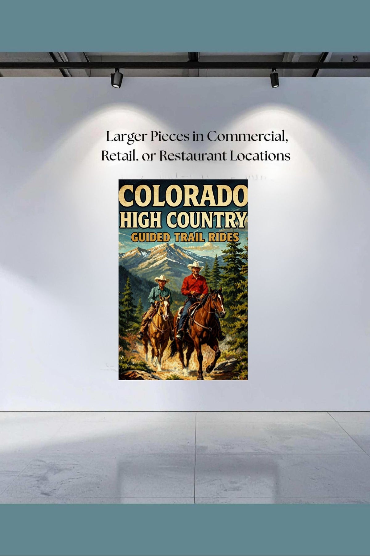 Colorado High Country| Animal-Horse Riding- Art Giclee Paper- Wood- Metal- Canvas