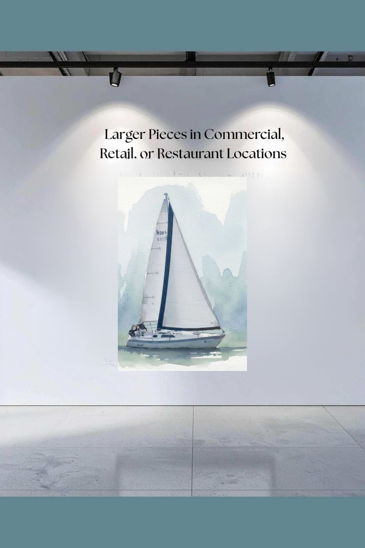 Sailing Boat | Water Sports Art| Prints, Giclee Paper, Giclee Canvas, Birch Wood, and Metal Panels