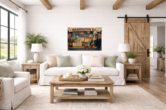 Washington DC- Celebrating 250 Years of Liberty| Patriotic Print| Fireworks Art| Prints, Canvas, Wood, or Metal Art
