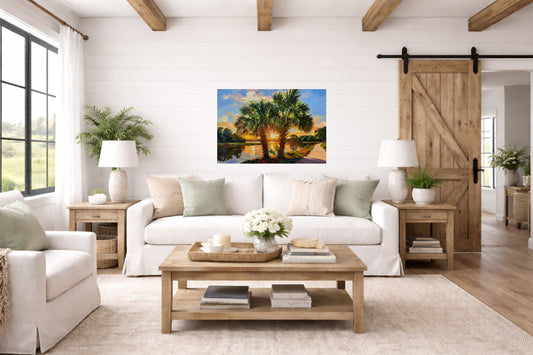 Florida Waterway| Coastal Print| Tropical Water Art| Giclee Paper- Wood- Metal- Canvas