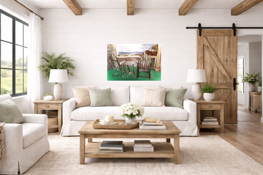 Back Porch Dreaming| Tropical Beach Art| Life in Tropical Area| Giclee Paper- Wood- Metal- Canvas