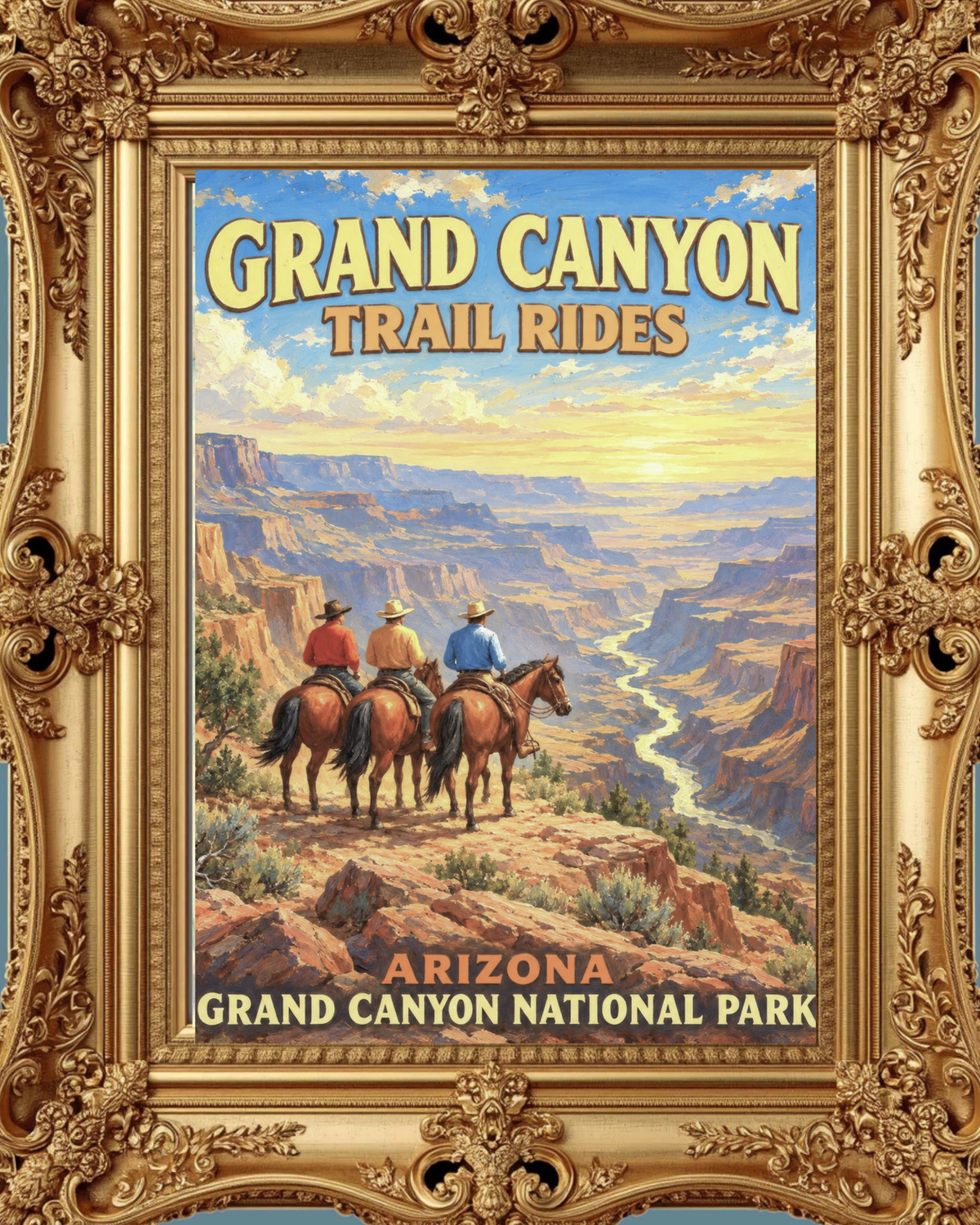 Grand Canyon Trail Rides| Prints, Canvas, Wood, or Metal Art