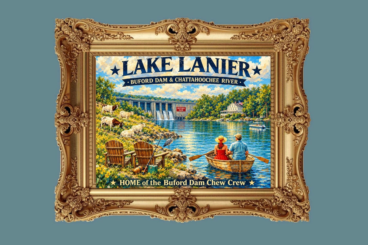 Lake Lanier Home of the Buford Chew Crew| Lake Living| Prints, Canvas, Wood, or Metal Art