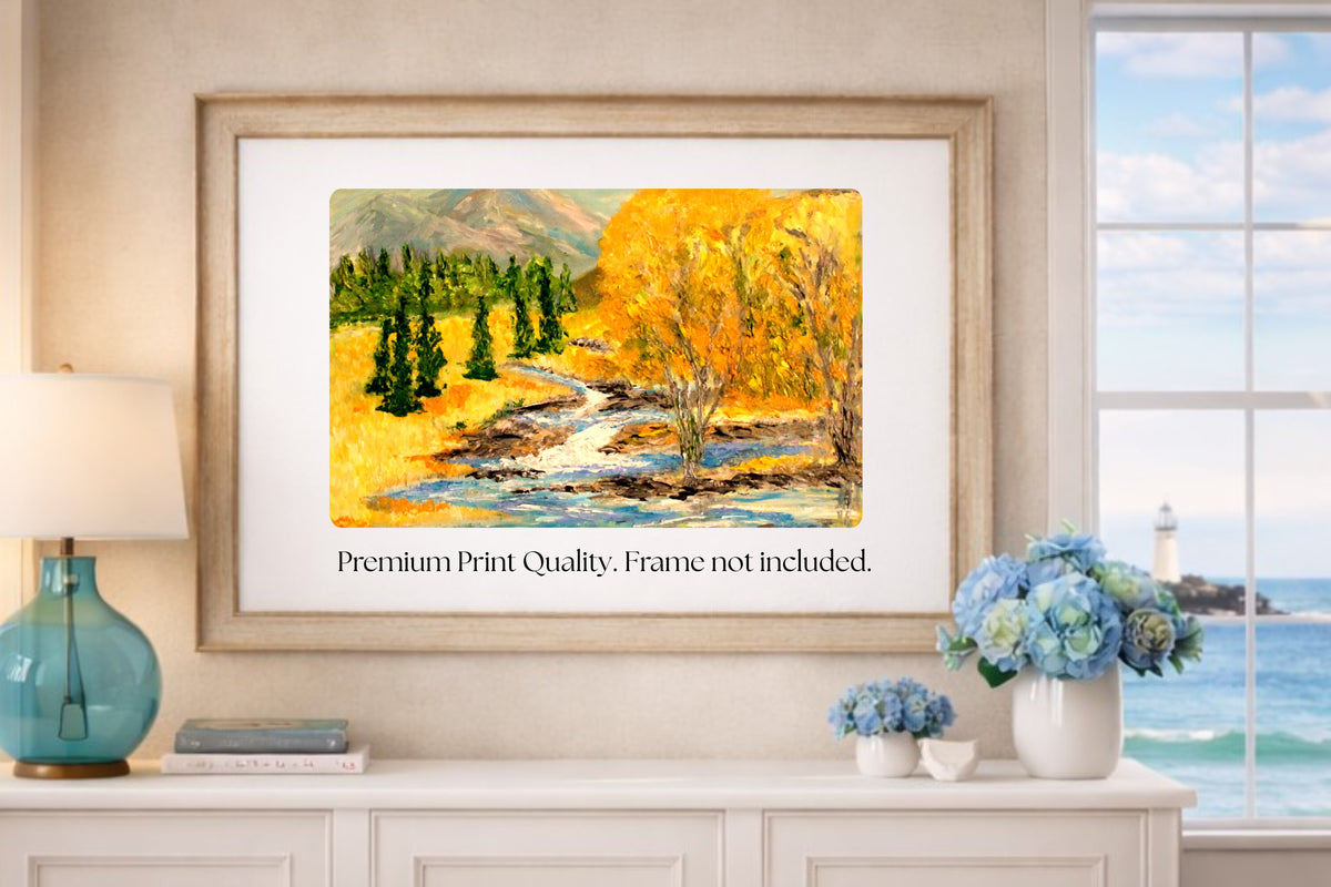 Colorado Morning | Rocky Mountain Landscape | Print of Original Teresa Johnson Painting| Giclee Paper- Wood- Metal- Canvas