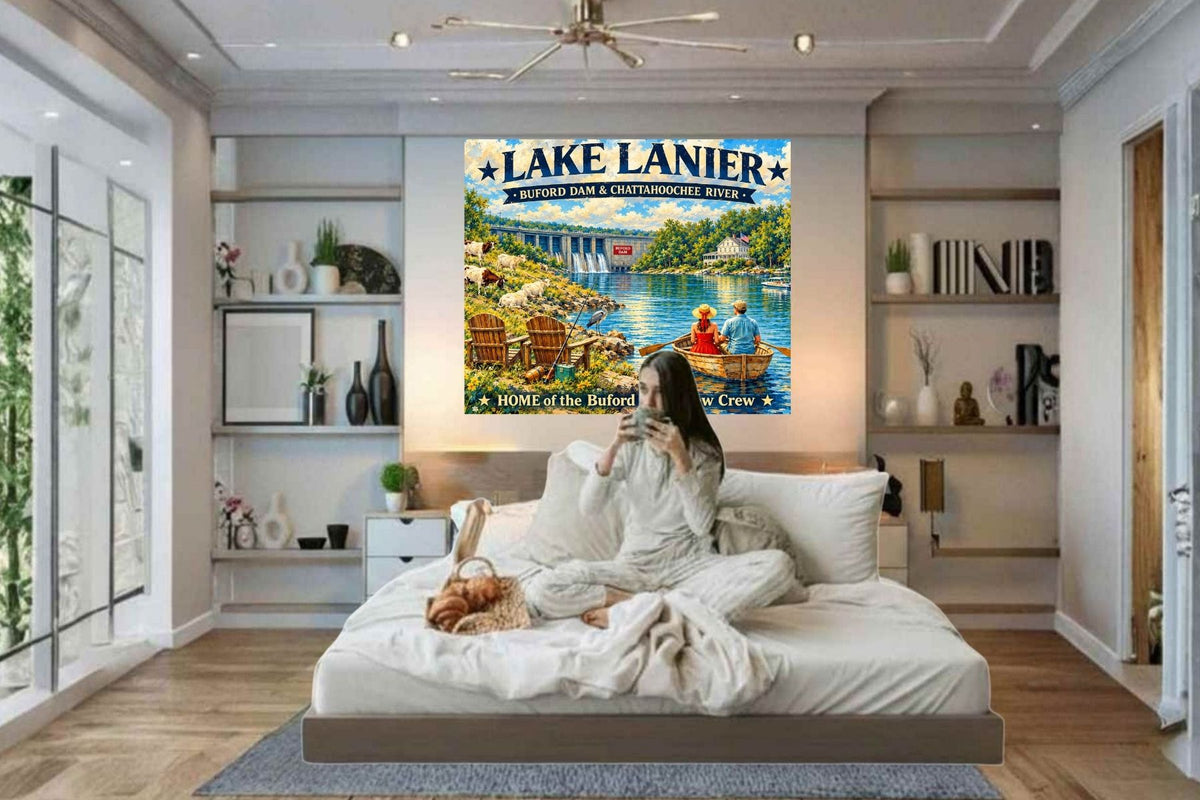 Lake Lanier Home of the Buford Chew Crew| Lake Living| Prints, Canvas, Wood, or Metal Art