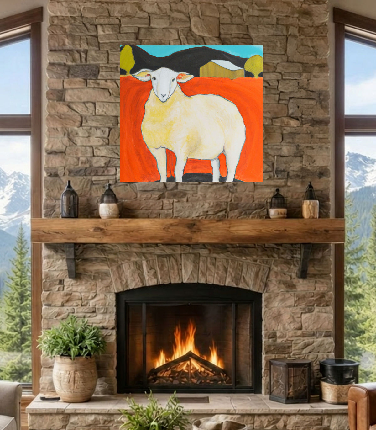 My Prize Sheep| Farm Harvest| Prints, Canvas, Wood, or Metal Art