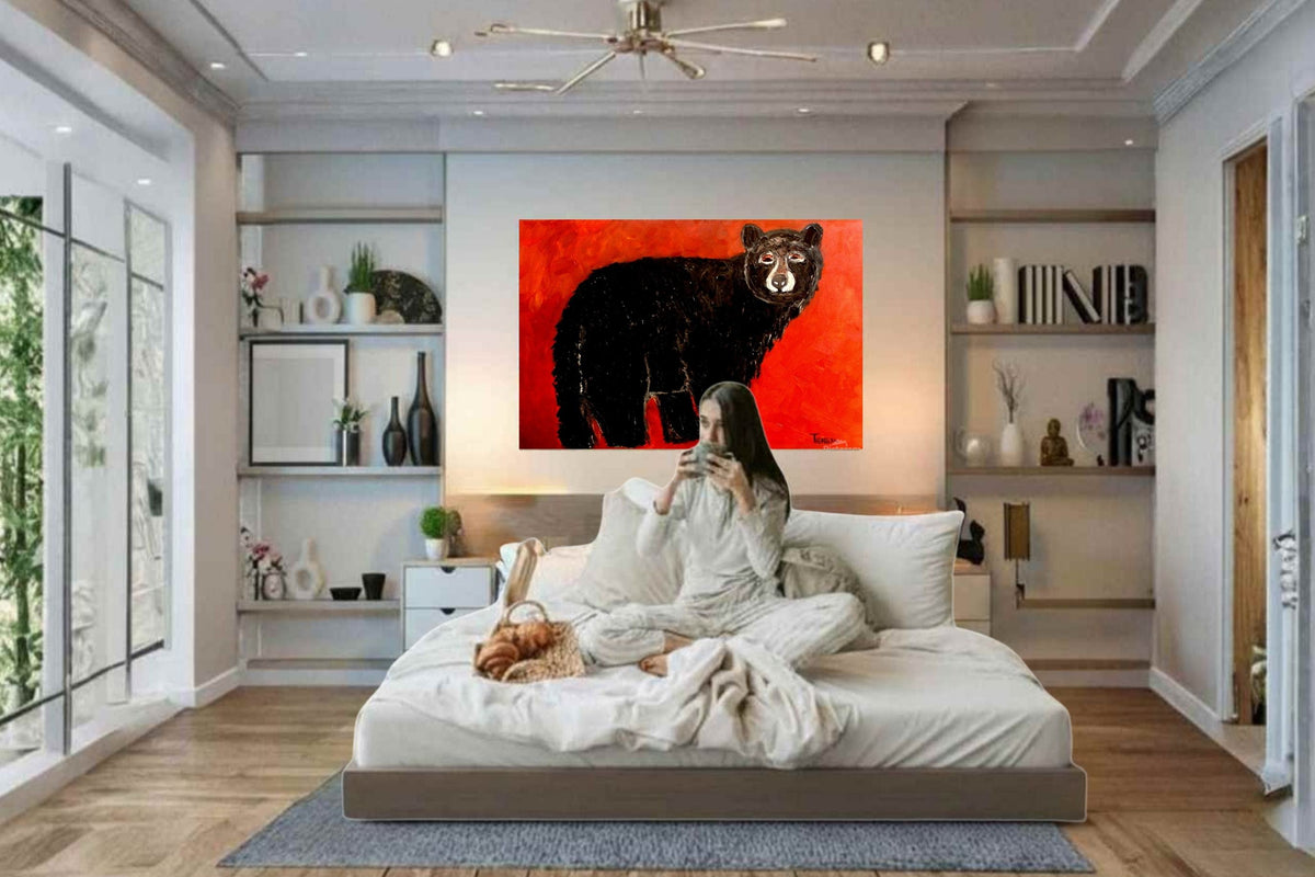 Black Mountain Bear| Animal Art| Prints, Canvas, Wood, or Metal Art