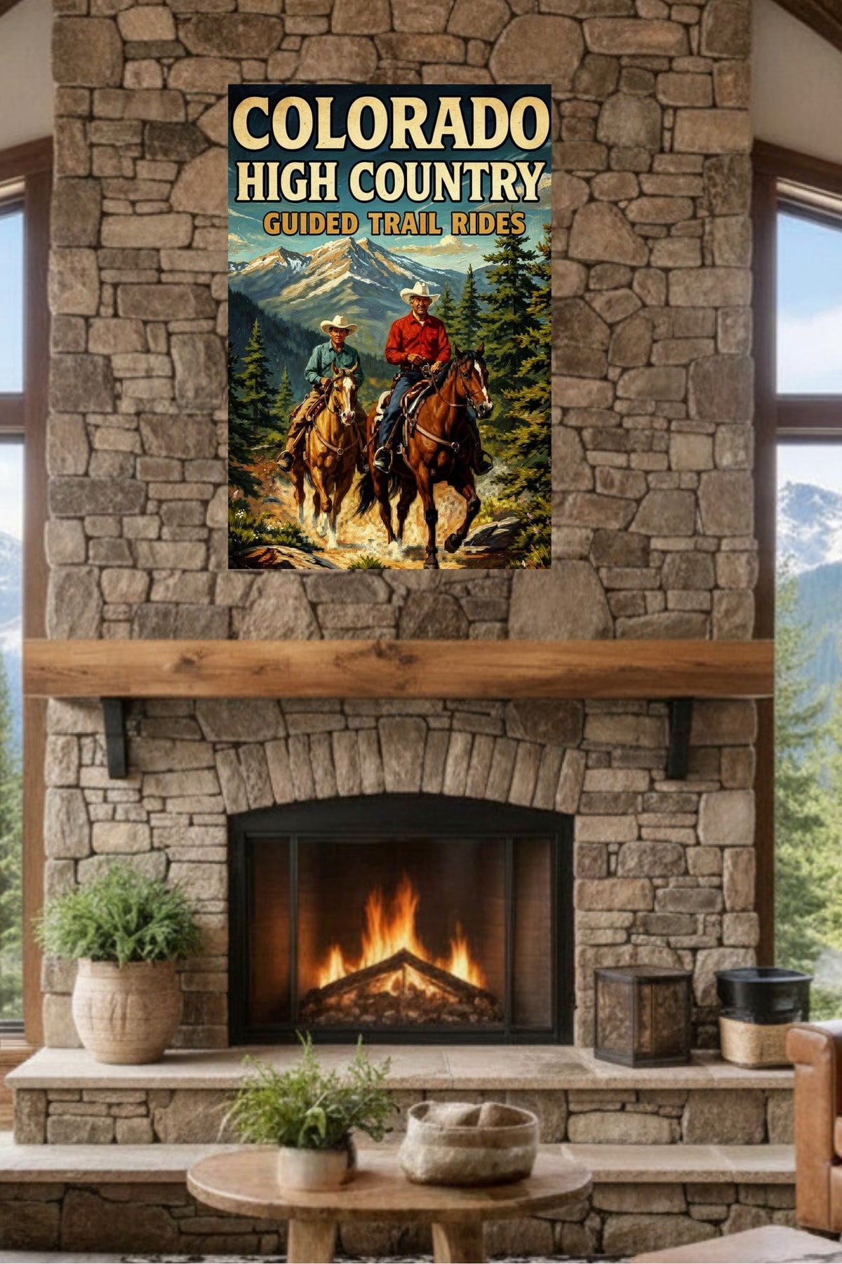 Colorado High Country| Animal-Horse Riding- Art Giclee Paper- Wood- Metal- Canvas