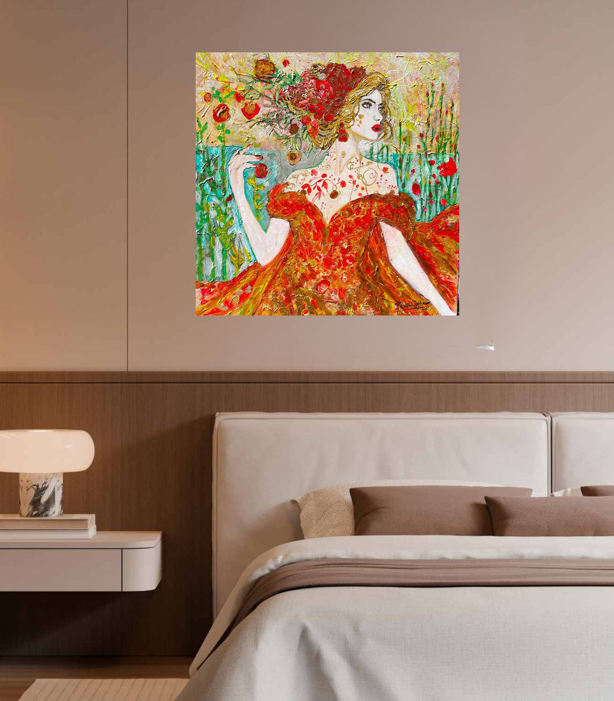 Autumn Queen. Strong Woman Art| Giclee Paper- Wood- Metal- Canvas