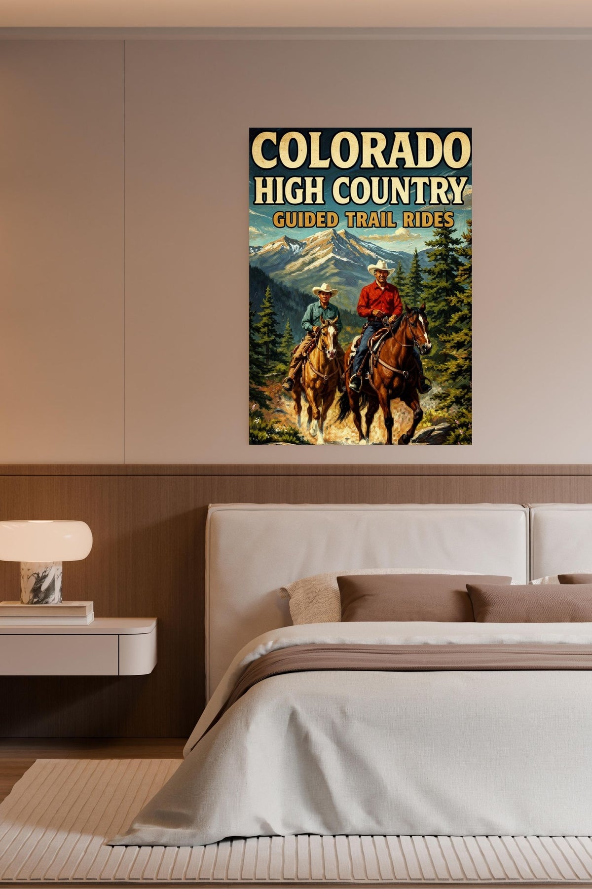 Colorado High Country| Animal-Horse Riding- Art Giclee Paper- Wood- Metal- Canvas