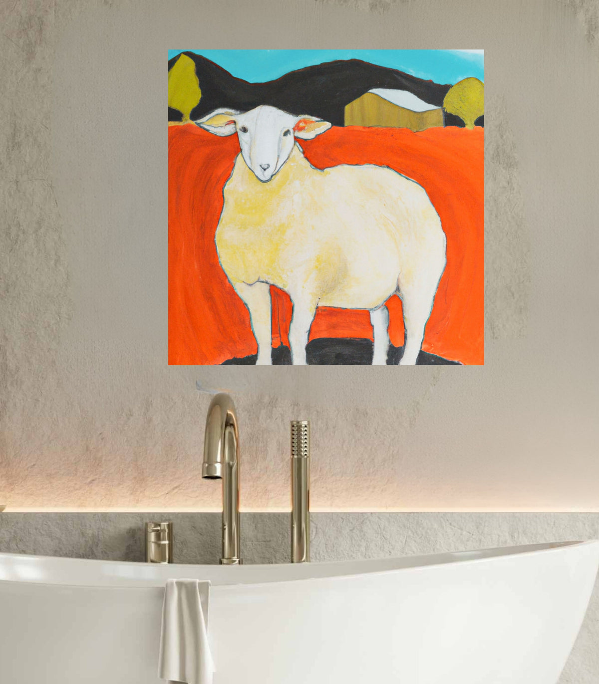 My Prize Sheep| Farm Harvest| Prints, Canvas, Wood, or Metal Art