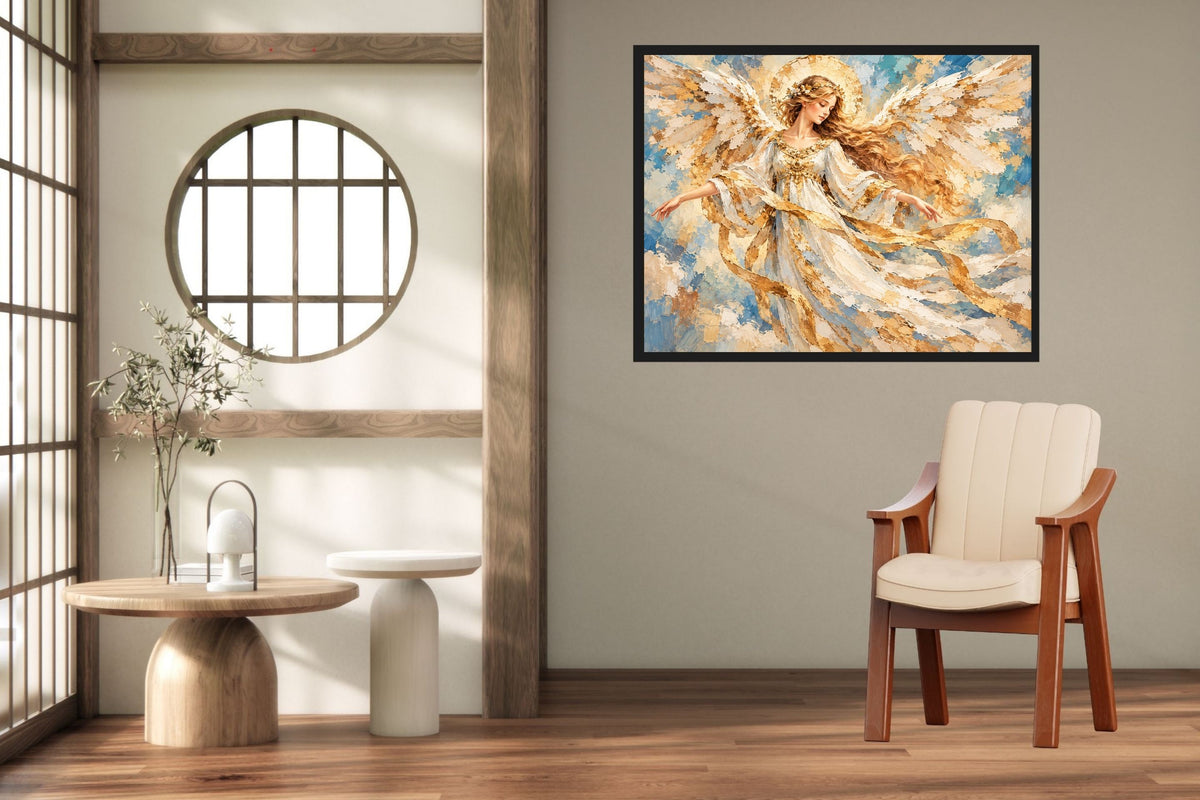 Heavens Golden Messenger | Angel Art | Prints Canvas Wood Or Metal Art