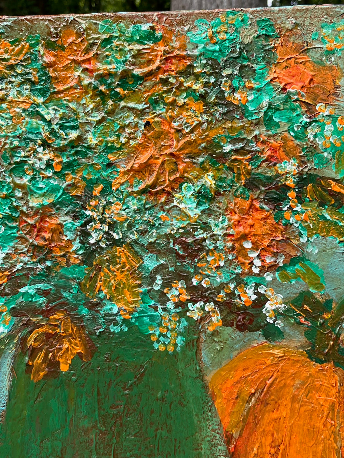 Autumn Wildflower Bouquet.  16 x 20 x .5-inch – Acrylic- Glazed and Varnished