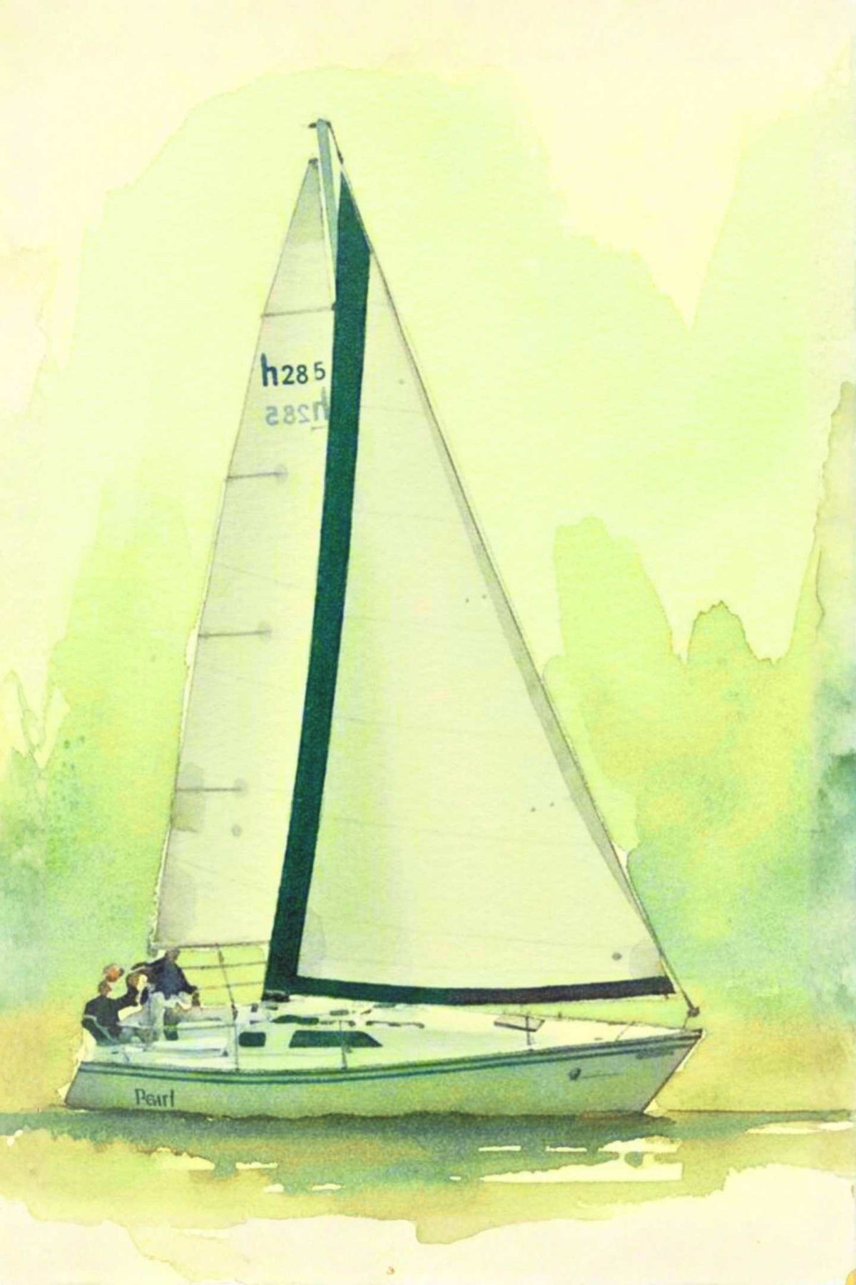 Sailing Boat Race| Water Sports Art| Giclee Paper- Wood- Metal- Canvas