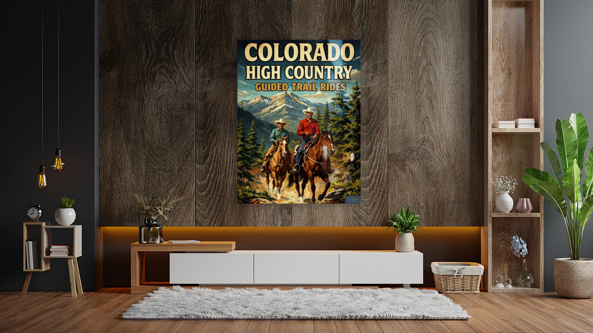 Colorado High Country| Animal-Horse Riding- Art Giclee Paper- Wood- Metal- Canvas
