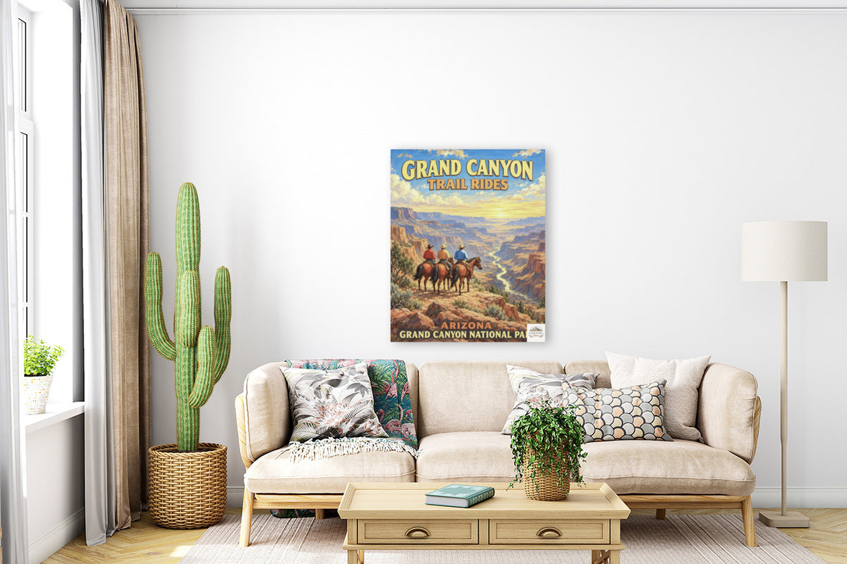 Grand Canyon Trail Rides| Prints, Canvas, Wood, or Metal Art