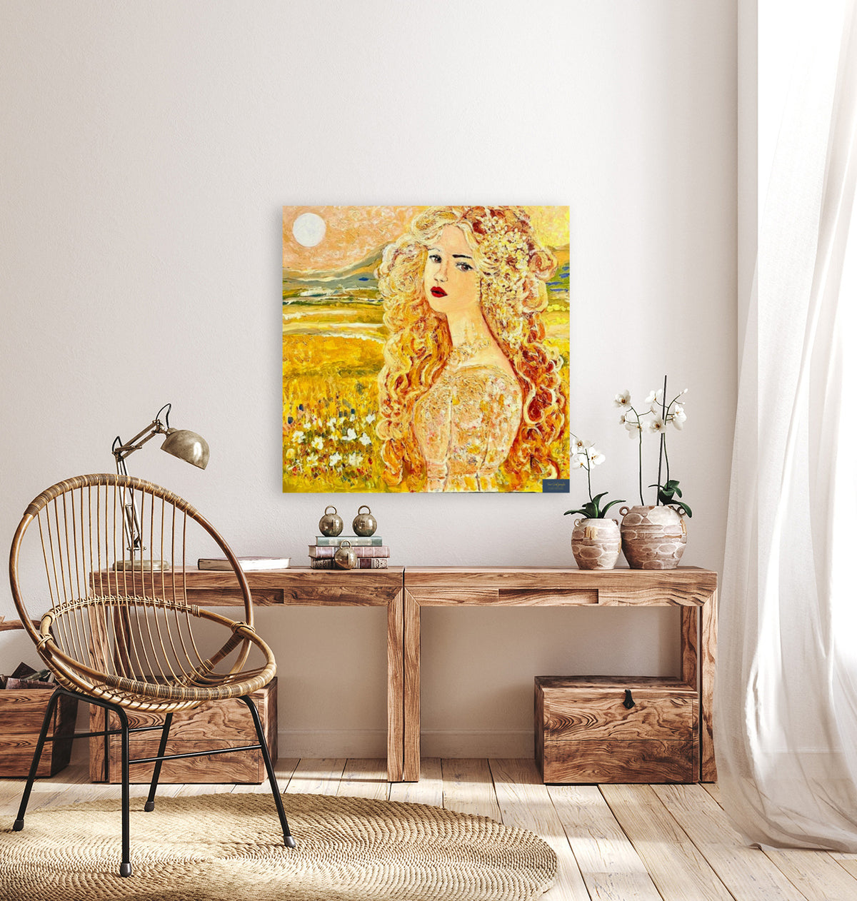 The Queen of Summer- Art Giclee Paper- Wood- Metal- Canvas
