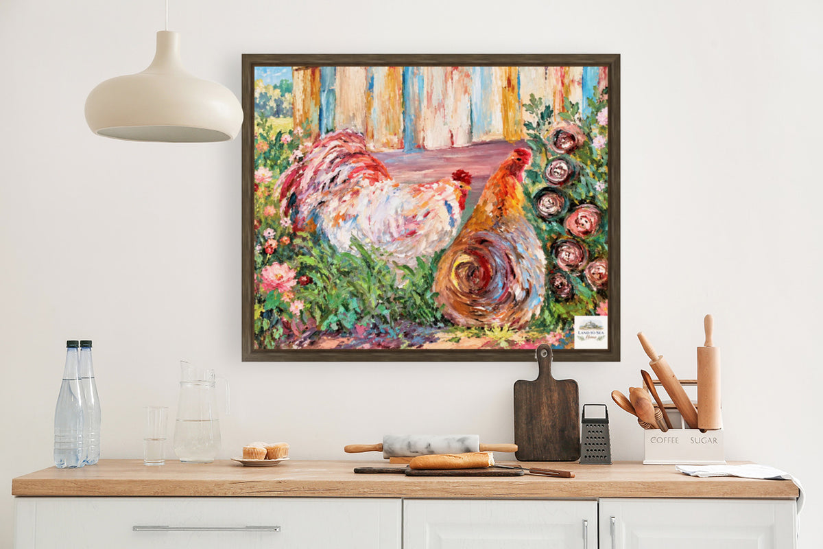 Fancy Feathers and Flowers-Animal-Prints, Canvas, Wood, or Metal Art