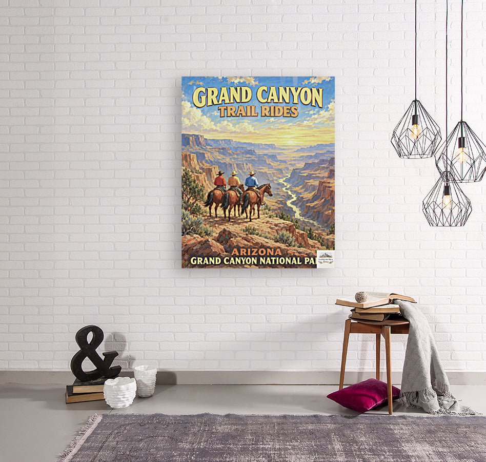 Grand Canyon Trail Rides| Prints, Canvas, Wood, or Metal Art