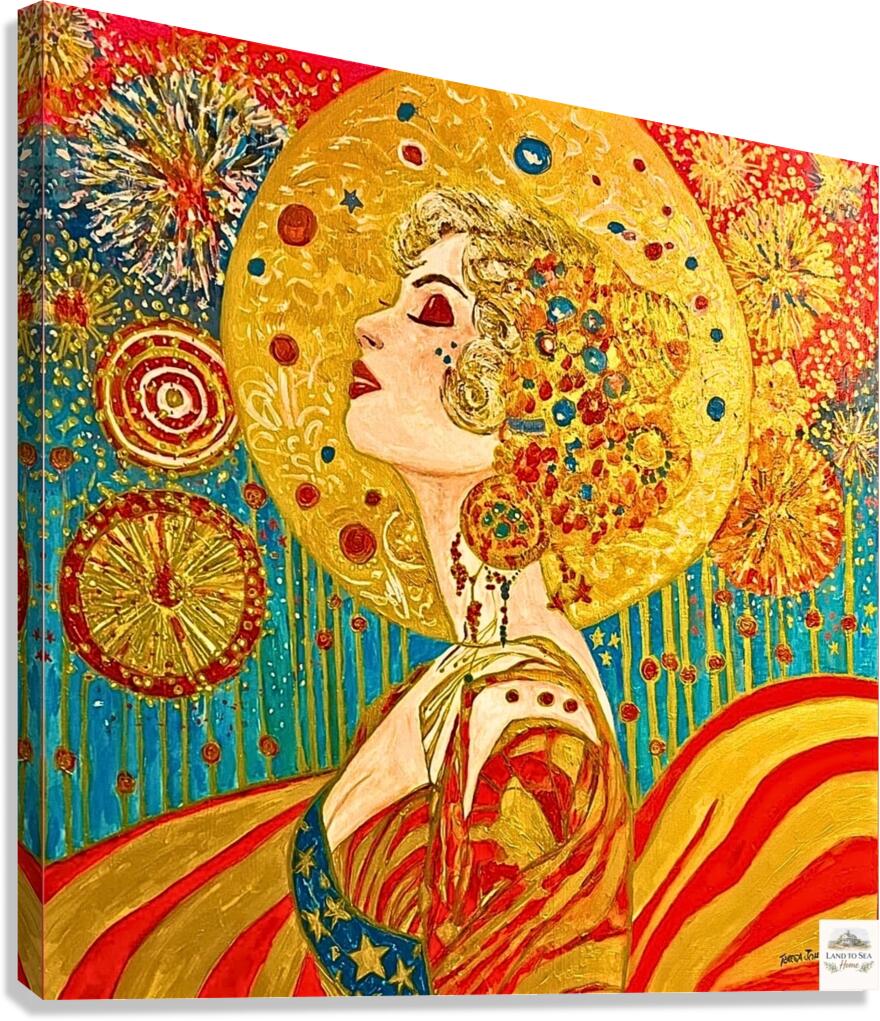 Miss Liberty | Original Teresa Johnson Patriotic Art Print | Lady Liberty Americana Wall Art | Giclée Paper • Wood • Metal • Canvas