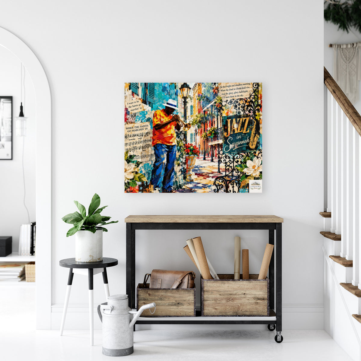Savannah Jazz & Southern Soul | Vintage Music Collage Art | Giclée Paper • Wood • Metal • Canvas