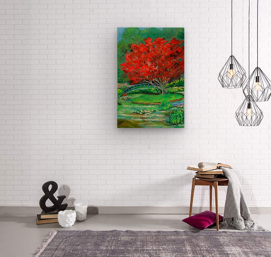 Garden Red Beauty| Japanese Maple Tree Art| Giclee Paper- Wood- Metal- Canvas