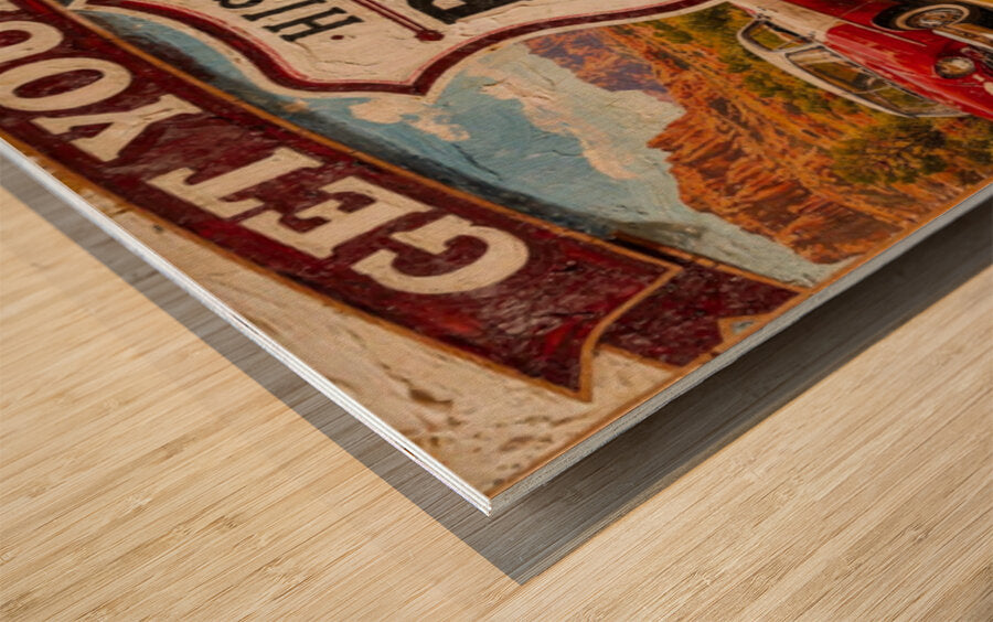 Historical Route 66 Vintage Sign| Prints, Canvas, Wood, or Metal Art