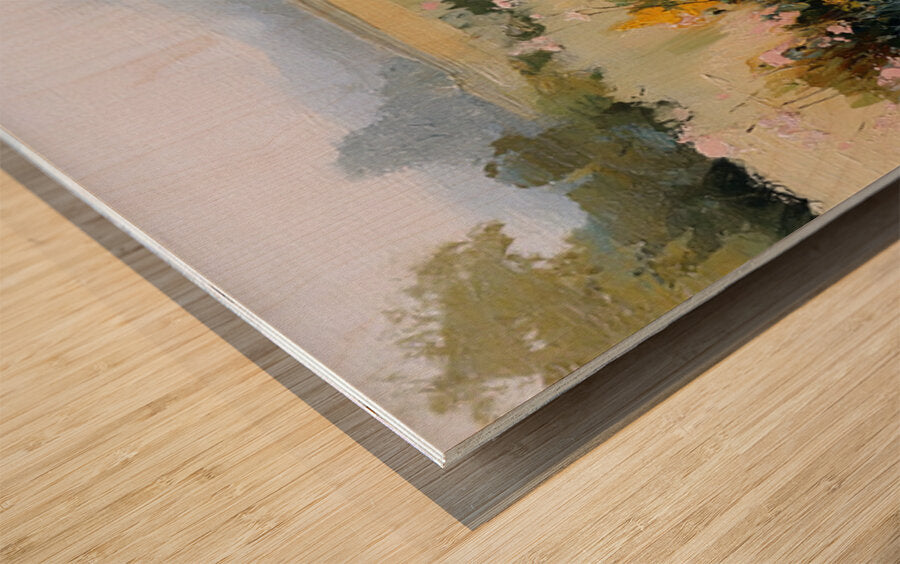 The Lily Pond – Impressionist Water Garden Painting, Lily Pad Pond Wall Art, , Giclee Paper- Wood- Metal- Canvas