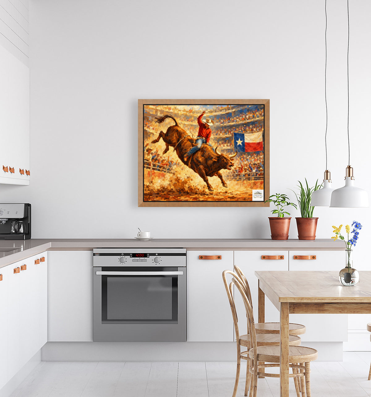 Bull Riding Rodeo Houston| Prints, Canvas, Wood, or Metal Art